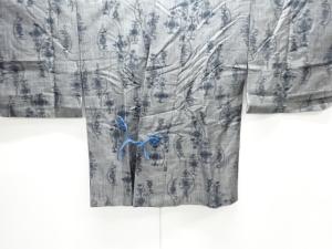 更紗模様織り出し手織り紬道中着